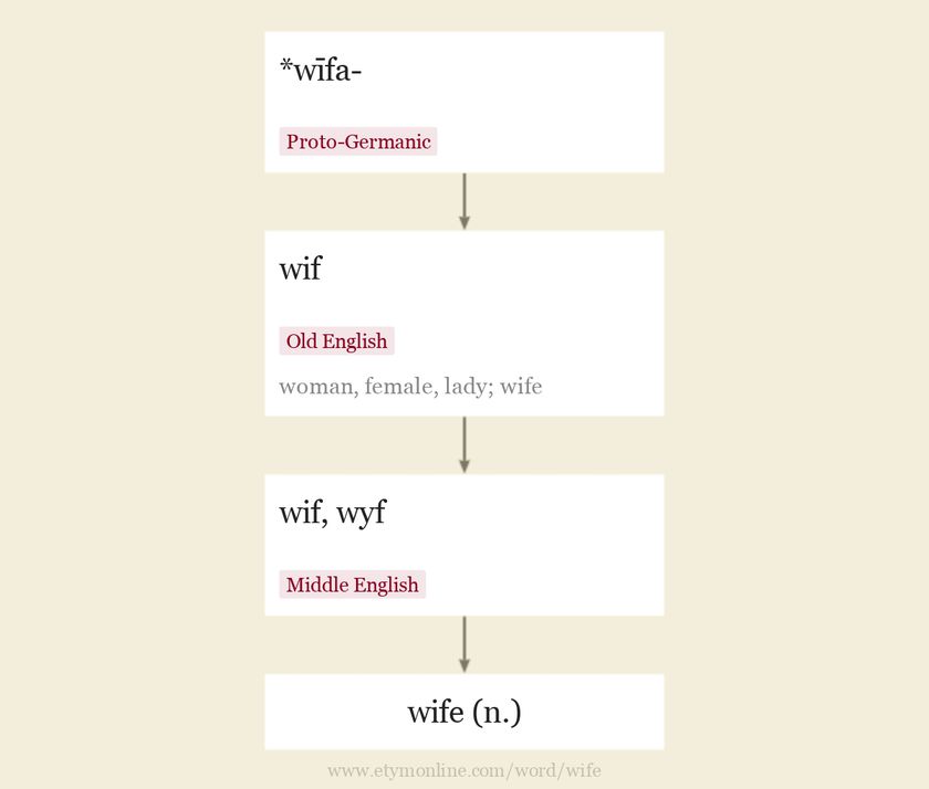 Wife Etymology Origin And Meaning Of Wife By Etymonline